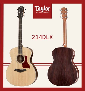 【非凡樂器】Taylor【214 DLX】木吉他/贈原廠背帶+超值配件包 / 公司貨保固