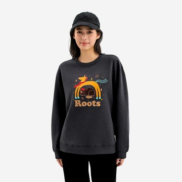 Roots 女裝- YEAR OF THE HORSE 圓領上衣 (石墨灰)