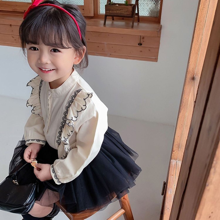 上下セット子供服女の子セットアップ長袖2点セットスカートブラウスキッズカジュアルオシャレ可愛い小学生通学入学式卒業式 通販  LINEポイント最大0.5%GET | LINEショッピング