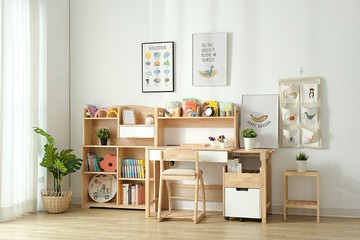 無限成長實木書桌椅-旗艦組