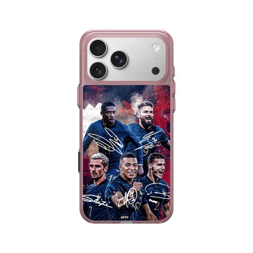 iPhone 17 Pro Max Clear (相機按鈕) 晶醺玫 - FFF - France National team - Signatures 2