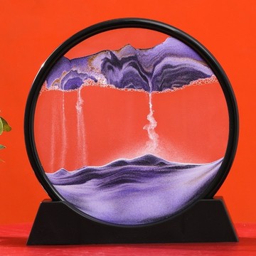 輕奢流沙畫【家寵LOVEHOME】 LOVEHOME 流沙畫裝飾立體流沙畫 3D輕奢流沙畫 - 紫色