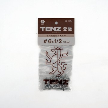 TENZ登馳 低耗能星型木螺絲 #6x1/2 30入小包