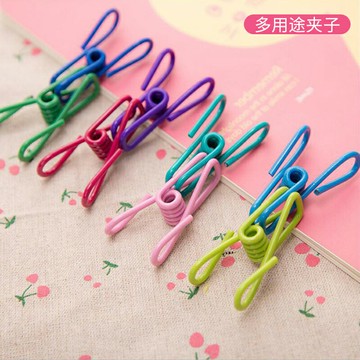 多用途夾子彩色神器收納封口夾曬衣夾子戶外襪子夾單個辦公無痕