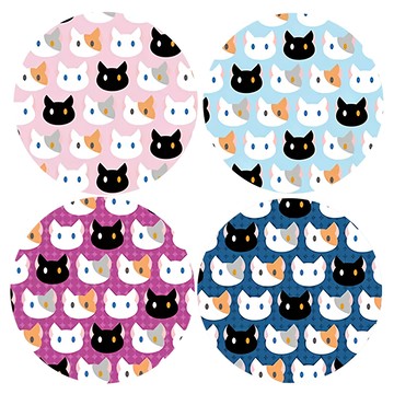 SGS 獨家設計加大加厚硅藻土吸水軟杯墊 Set 4個  粉色+淺藍色+紫色+藏色  直徑14cm  1組