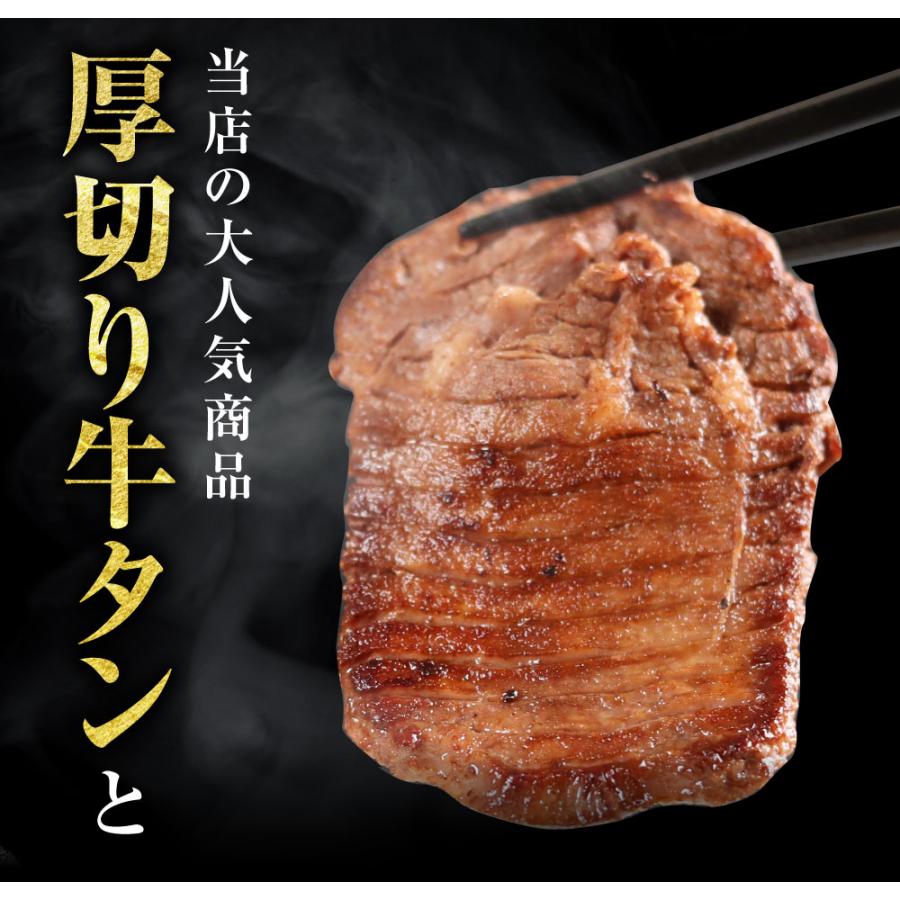 牛タン 厚切り カルビ 1kg 焼肉 肉 焼肉セット 牛たん 合計1kg 厚切り牛タンと選べるカルビセット