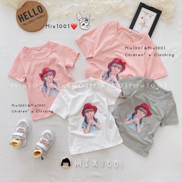 🌈✨純棉❤️質感甜美棒棒糖🍭女孩印圖上衣✨兒童滑面印圖上衣 5-21
