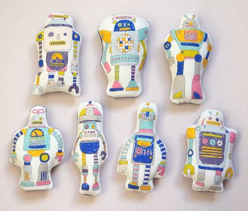 貓玩具 狗玩具 貓草玩具 貓草包 咬咬玩具--機器人君們(2入組)