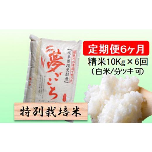 ふるさと納税 岐阜県 池田町 令和５年産　特別栽培米★[定期便] 6カ月★毎月 精米10kg（白米／5分／7分ツキ可）  玄米は別に出品 [No.5644-1161]