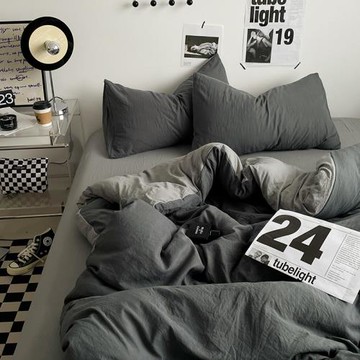 ins床上用品四件套2025新款全棉純棉床單被套被罩學生宿舍三件套4