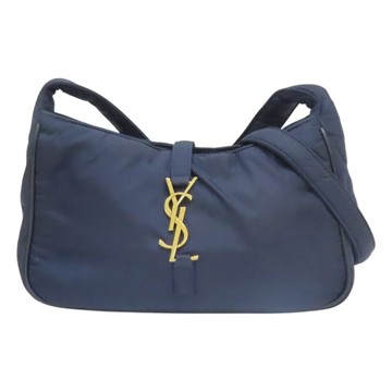 SAINT LAURENT YSL 聖羅蘭  深藍色 尼龍 肩背包 GUE733294 【二手名牌BRAND OFF】