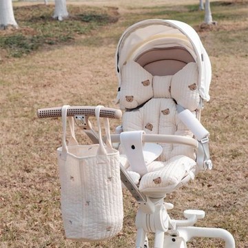工廠直銷 韓國2025年新款嬰兒手推車刺繡坐墊秋冬加厚寶寶棉墊