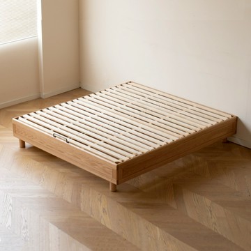 hoi!源氏木語日式橡木雙人150x190抽屜收納床架 Y28B51