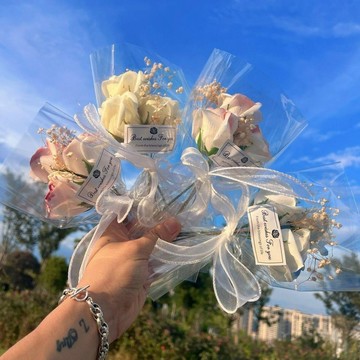 ❀【花中世界】❀全套生日禮物ins可愛精緻仿真成品滿天星花束聖誕節送女生閨蜜友