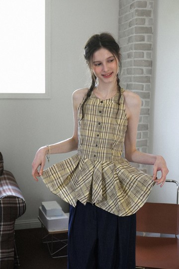 夏日夢境 / 微皺肌理感背心