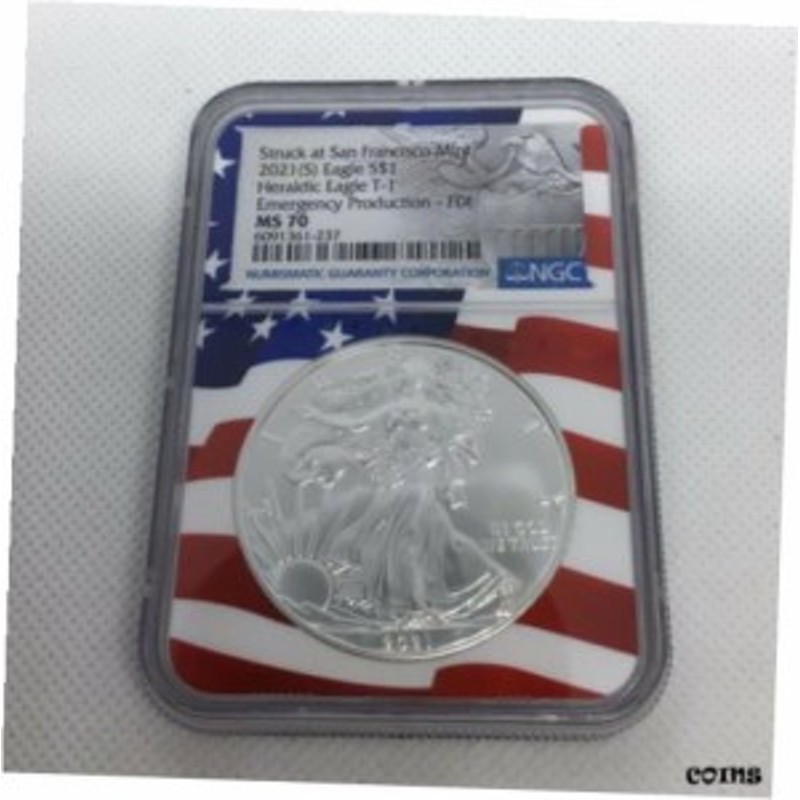 品質保証書付】 アンティークコイン NGC PCGS 2021 (S) Eagle 5$1