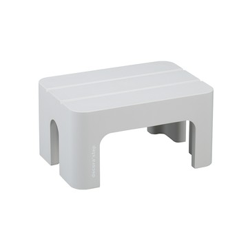 【日本squ+】Decora step日製多功能墊腳椅凳(高20cm)-灰白