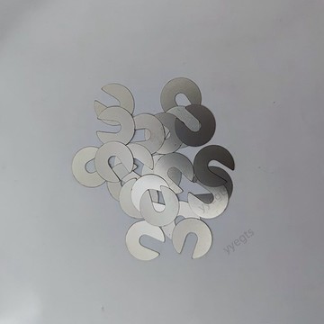 廠家直售 304不鏽鋼墊片平墊圈E形調整間隙片超薄u型墊片開口非標定製  3・7