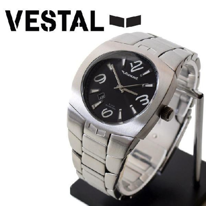 VESTAL ベスタル GEARHEAD/Silver-Silver-Black メンズウォッチ 腕時計