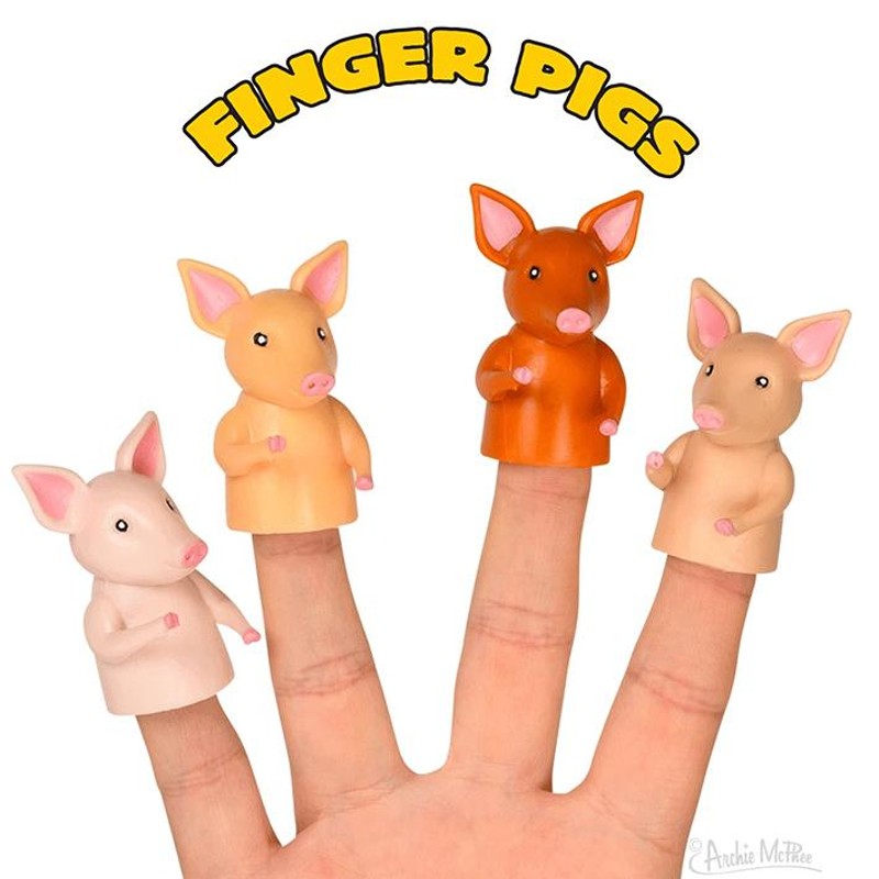 フィンガー ピッグ 4種セット FINGER PIGS 指にはめる ぶた 豚 おもちゃ 指人形 劇 発表会 学芸会 小道具 【メール便OK】 |  LINEブランドカタログ