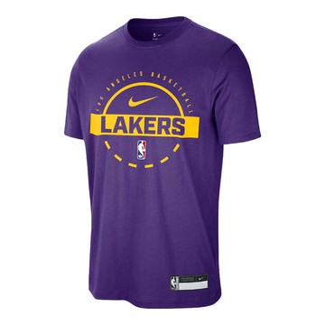 NIKE NBA Dri-FIT AUTH 熱身 練習 短袖上衣 湖人隊