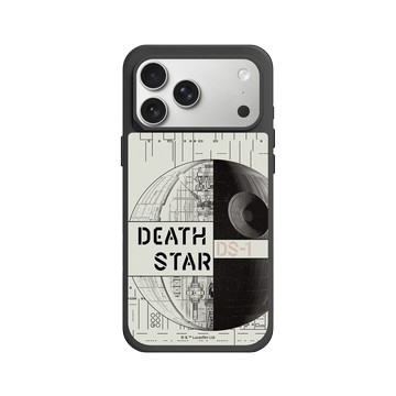 iPhone 17 Pro Max SolidX 黑 - 迪士尼-星際大戰 Star Wars - 星際大戰 – 死星全幅結構圖