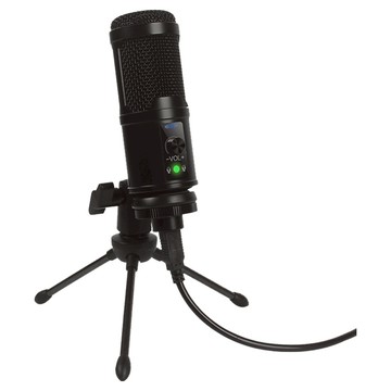 逸奇 USB專業電容式麥克風 心型指向 附三腳架  MIC-K03  黑色