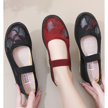 老北京布鞋中老年人媽媽鞋女新款女鞋輕便平底閏月老人奶奶鞋子