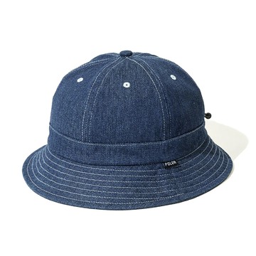 日本限定 POLER DENIM BELL HAT 牛仔鐘形帽 / 單寧深藍