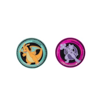 Pokemon 寶可夢 徽章 超夢＆快龍(2入/包)