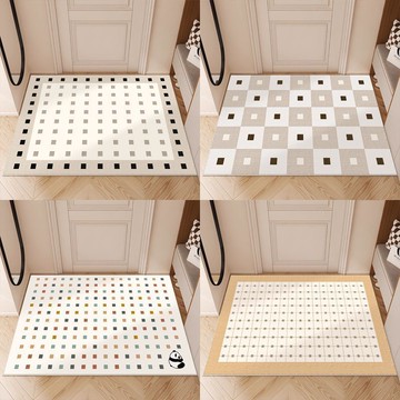 入戶地墊傢用傢居奶油風進門門口地毯客廳臥室玄關防滑可裁剪地毯A9YIGT01