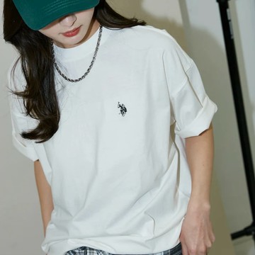 PUBLUX x U.S. POLO ASSN. 刺繡 速乾 圓領 短袖上衣 寬鬆 七色 105188290