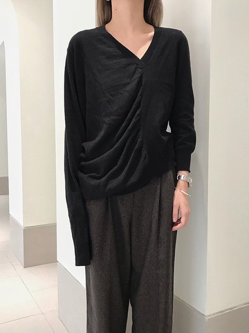 柔軟天然棉解構剪裁不規則針織衫 I Deconstruction Organic Cott