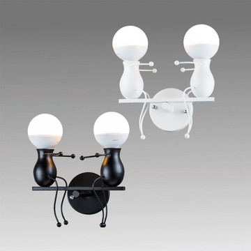 鐵藝迷你雙人壁燈 L12-56-51933 51934