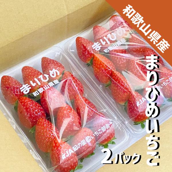 和歌山県産 まりひめ いちご ２パック（250g×2パック）和歌山 紀の川市 ブランド 苺 イチゴ 送料無料 贈答 産地