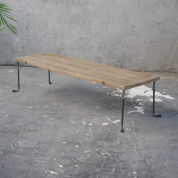 wood iron table 33.5*137*43