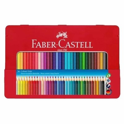 持ちやすい三角形状にドット付きグリップ ファーバーカステル カラーグリップ色鉛筆36色 名入れ無料 ギフト