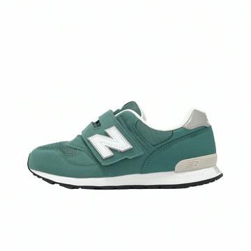 New Balance NB 童鞋 313 寬楦 中童 雲杉亮綠 金屬銀 魔鬼氈 休閒鞋 運動鞋 NB PO313TE2-W