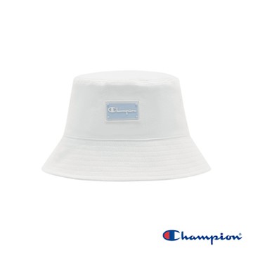 Champion 官方直營-中性款 QQ矽膠標誌漁夫帽(白)