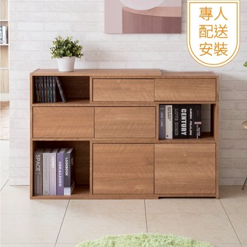 TZUMii專人配送安裝-六門伸縮收納櫃 書櫃 轉角收納櫃