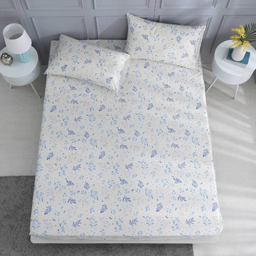 雙人加大床包枕套組/美國棉授權品牌 300織/ 露悠思 [鴻宇] 台灣製 - 2509