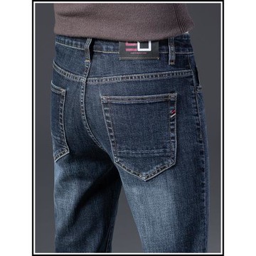 2025新款牛仔褲男士彈力春秋休閑長褲子寬松直筒男褲冰絲夏季薄款