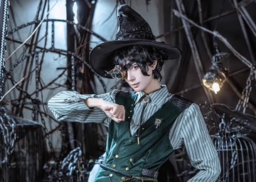 合作限定 詭秘之主×蒸汽大陸 阿蒙系列尖頂軟帽巫師帽法師帽