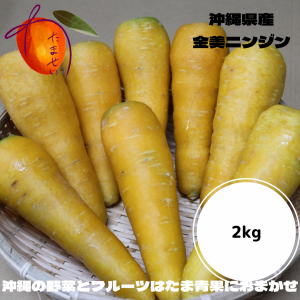 安心・フレッシュ沖縄県産野菜金美ニンジン 2ｋｇ 黄色いニンジン