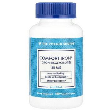 The Vitamin Shoppe, 舒緩鐵®，25 毫克，180 粒素食膠囊