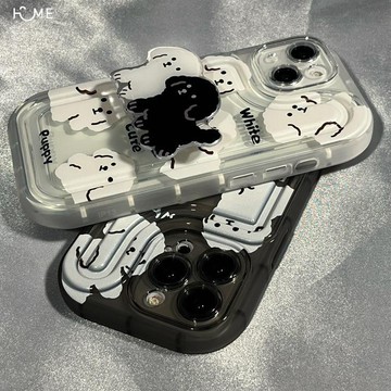 氣囊肥皂殼蘋果14手機殼iPhone13全包11/12pro五只小狗Xr情侶7P8P