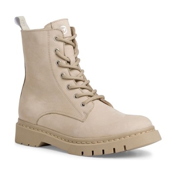 TAMARIS ANTELOPE CASUAL CLOSED BOOTIES 米白色女款鞋子