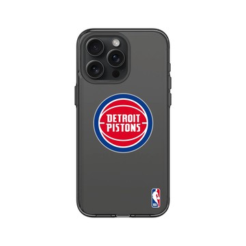 iPhone 15 Pro Max Clear 酷墨灰 - NBA - Logo-底特律活塞 Detroit Pistons