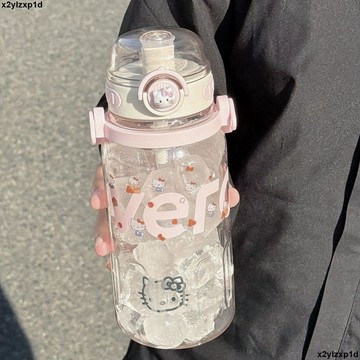 【大容量水壺】網紅水杯 水瓶 水壺 塑膠杯 夏季 戶外 防摔 便攜 帶提手 學生 吸管杯子 吸管水壺 大容量吸管杯 質感