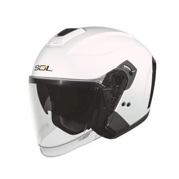 【2026年新款】SOL SO-14 逐光者 珍珠白粉 3/4罩安全帽